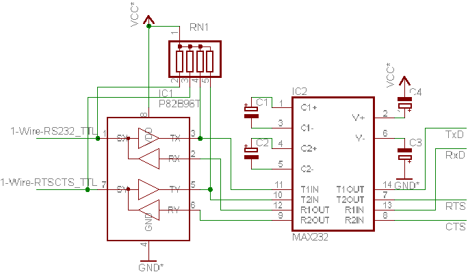 Splitten der Single-Port-RS232 mit echtem Pegelwandler